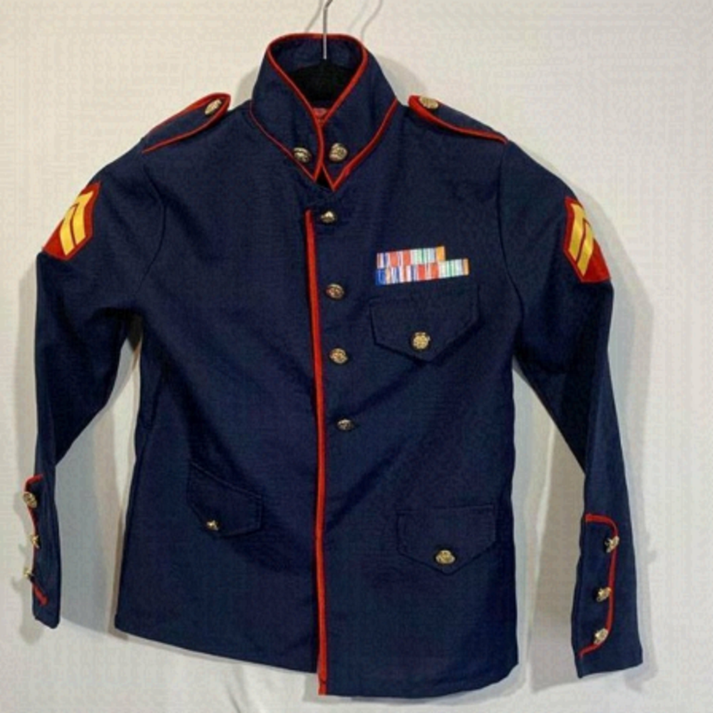 CHILDRENS lieutenants costume. Imagination workshop. Size 7. Navy blue. New cond